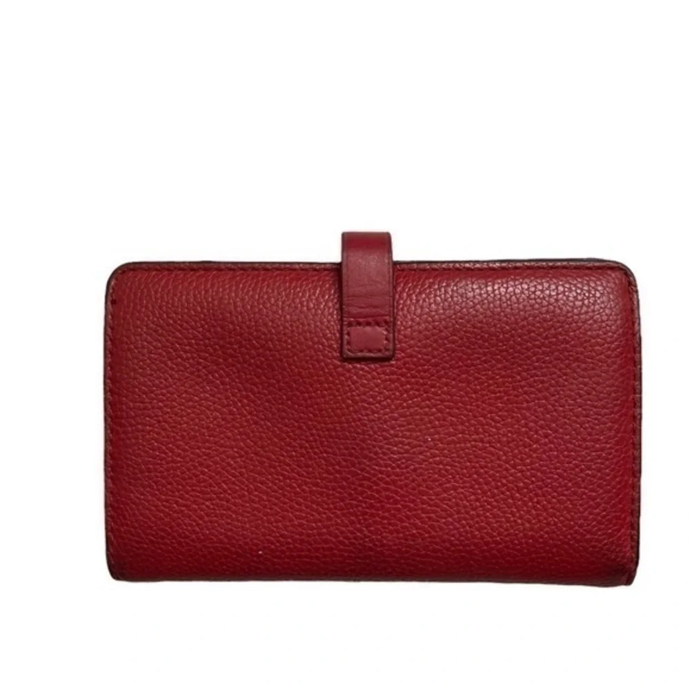 Michael Kors red leather wallet